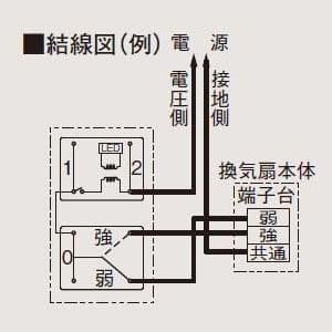 三菱 コントロールスイッチ 強・弱タイプ 定格4A AC300V コントロールスイッチ 強・弱タイプ 定格4A AC300V P-02SW 画像3