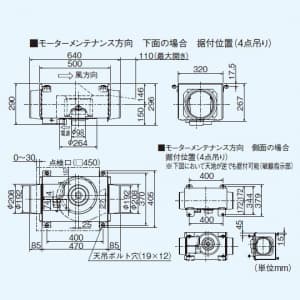 三菱 【生産完了品】ダクト用換気扇 中間取付形ダクトファン 事務所・施設・店舗用 低騒音形 フリーパワーコントロール 接続パイプ:φ200mm ダクト用換気扇 中間取付形ダクトファン 事務所・施設・店舗用 低騒音形 フリーパワーコントロール 接続パイプ:Φ200mm V-25ZMR2 画像2