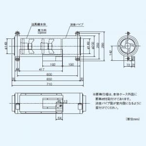 V-150CNL (三菱)｜三菱製 カウンターアローファン｜換気扇｜電材堂【公式】