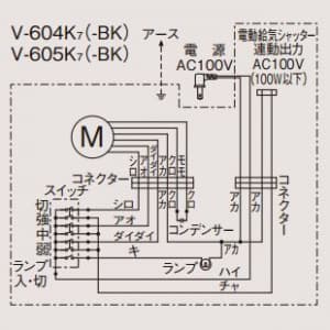 V-604K7 (三菱)｜ブース形(深形) 標準タイプ｜換気扇｜電材堂【公式】