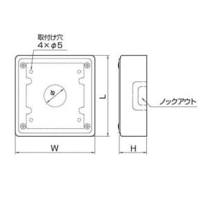 マサル工業 【限定特価】ジャンクションボックス C型 ミルキーホワイト 《メタルモール 付属品》 ジャンクションボックス C型 ミルキーホワイト 《メタルモール 付属品》 C3093 画像2