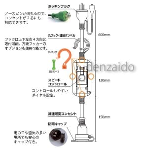 SPB-E011W (日動工業)｜コードリール/電工ドラム｜工具・作業用品