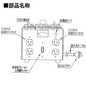 TB-300D (日動工業)｜トランス(変圧器)｜工具・作業用品｜電材堂【公式】