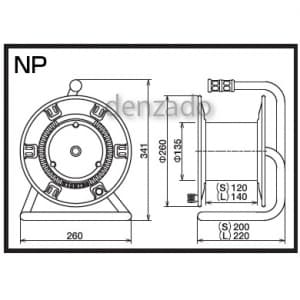 NP-00S (日動工業)｜コードリール/電工ドラム｜工具・作業用品｜電材堂