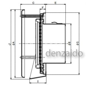 バクマ工業 【販売終了】【受注生産品】丸型防風板付縦ガラリ換気口 ルーバー脱着式 水切り付 低圧損 取付穴付 ステンレス製 シルバーメタリック 125φ用 丸型防風板付縦ガラリ換気口 ルーバー脱着式 水切り付 低圧損 取付穴付 ステンレス製 シルバーメタリック 125φ用 KW-125T-SL 画像3