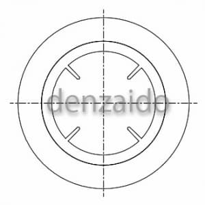 バクマ工業 樹脂製クーラーキャップ ホワイト 100φ用 樹脂製クーラーキャップ ホワイト 100φ用 CC-100 画像2