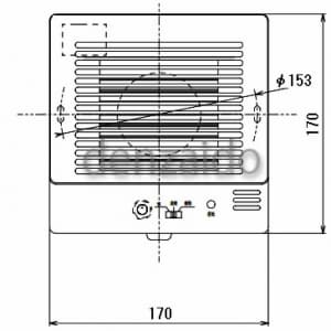 バクマ工業 パイプ用ファン 強制排気用 湿度センサー+電気式シャッター付 壁面・天井面取付兼用型 速結端子 洗面所・トイレ用 パイプ用ファン 強制排気用 湿度センサー+電気式シャッター付 壁面・天井面取付兼用型 速結端子 洗面所・トイレ用 KPT-08HSD 画像2