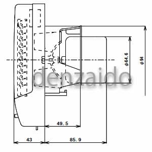 バクマ工業 パイプ用ファン 強制排気用 湿度センサー+電気式シャッター付 壁面・天井面取付兼用型 速結端子 洗面所・トイレ用 パイプ用ファン 強制排気用 湿度センサー+電気式シャッター付 壁面・天井面取付兼用型 速結端子 洗面所・トイレ用 KPT-08HSD 画像3