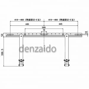 バクマ工業 エアコン室外ユニット架台 壁面用 ZAM製 エアコン室外ユニット架台 壁面用 ZAM製 B-KZAM 画像2