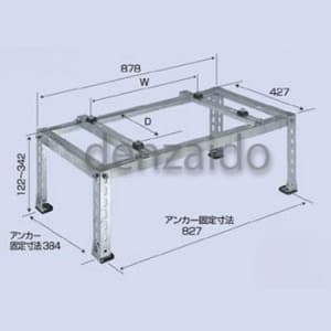 バクマ工業 エアコン室外ユニット架台 平地・傾斜置用 溶融亜鉛メッキ仕上げ エアコン室外ユニット架台 平地・傾斜置用 溶融亜鉛メッキ仕上げ B-HM-L3