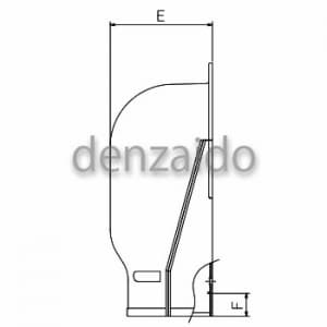 バクマ工業 ウォールコーナー 壁面取り出し用 14型 ブラウン 《スマートダクト ADシリーズ》 ウォールコーナー 壁面取り出し用 14型 ブラウン 《スマートダクト ADシリーズ》 AW-14-BR 画像3