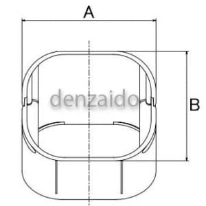 バクマ工業 コーナー 立面45° 7型 ブラウン 《スマートダクト ADシリーズ》 コーナー 立面45° 7型 ブラウン 《スマートダクト ADシリーズ》 ACF-7-BR 画像3