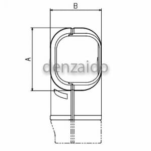 バクマ工業 T型ジョイント 分岐用 10型 アイボリー 《スマートダクト ADシリーズ》 T型ジョイント 分岐用 10型 アイボリー 《スマートダクト ADシリーズ》 AT-10-I 画像3