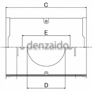 バクマ工業 分岐ジョイント 壁面取り出し用 10型 グレー 《スマートダクト ADシリーズ》 分岐ジョイント 壁面取り出し用 10型 グレー 《スマートダクト ADシリーズ》 AJA-10-G 画像3