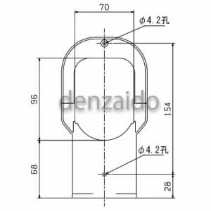 バクマ工業 ウォールコーナー 壁面取り出し用 ブラウン 《スマートダクト RDシリーズ》 ウォールコーナー 壁面取り出し用 ブラウン 《スマートダクト RDシリーズ》 RDW-70-BR 画像4