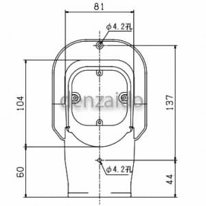 バクマ工業 ウォールコーナー 換気式エアコン用 壁面取り出し用 ブラック 《スマートダクト RDシリーズ》 ウォールコーナー 換気式エアコン用 壁面取り出し用 ブラック 《スマートダクト RDシリーズ》 RDWK-70-BK 画像4