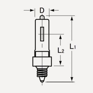 ウシオ 【限定特価】ハロゲンランプ 商業施設用 標準タイプ 110V 300W形 E11口金 ハロゲンランプ 商業施設用 標準タイプ 110V 300W形 E11口金 JCV100V300WGSF 画像2