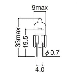 岩崎電気 【受注生産品】アイ ハロゲンランプ 非常灯専用 JE形 全光束:190lm 色温度:3000K 口金:G4 アイ ハロゲンランプ 非常灯専用 JE形 全光束:190lm 色温度:3000K 口金:G4 JE6V10W 画像2