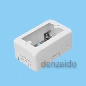 外山電気 1個用スイッチボックス ワンタッチ B型 深型 ホワイト 《メタルモール付属品》 M271