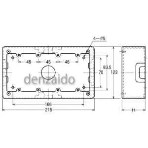 外山電気 【ケース販売特価 10個セット】4個用スイッチボックス B型 深型 ホワイト 《メタルモール付属品》 ◇◆ケース販売特価 10個セット◆◇4個用スイッチボックス B型 深型 ホワイト 《メタルモール付属品》 M274_set 画像2