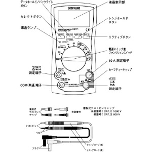 CD771 (三和電気計器)｜検電器・チェッカー｜工具・作業用品｜電材堂