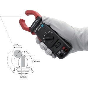 三和電気計器 クランプメータ AC専用 7ファンクション 交流電圧/電流 直流電圧 抵抗 周波数(直流/交流) 導通 クランプメータ AC専用 7ファンクション 交流電圧/電流 直流電圧 抵抗 周波数(直流/交流) 導通 DCM400 画像3