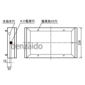 パナソニック 誘導灯 C級・埋込型用取付ボックス FK11726