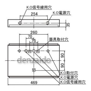 パナソニック 誘導灯 B級・誘導音付点滅形用取付ボックス FK21713