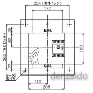 パナソニック 太陽光発電リニューアルボックス 引込開閉器用スペース付 BQR・BQE共通タイプ H325×W314×D111 太陽光発電リニューアルボックス 引込開閉器用スペース付 BQR・BQE共通タイプ H325×W314×D111 BQE825WJ 画像5