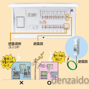 BQE36201ZR (パナソニック)｜地震かみなりあんしんばん｜分電盤｜電材