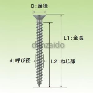 若井産業 【在庫限り】ビスピタ バリューパック ステンレスSUS410 コンクリート用 ナベ頭 全長:4.0×25mm 200本入 ビスピタ(バリューパック) ステンレスSUS410 コンクリート用 ナベ頭 全長:4.0×25mm 200本入り BN425S 画像2