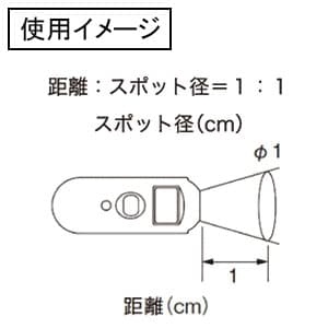 カスタム 【生産完了品】放射温度計 距離:測定径=1cm:φ1cm 放射温度計 距離:測定径=1cm:φ1cm IR-300 画像3