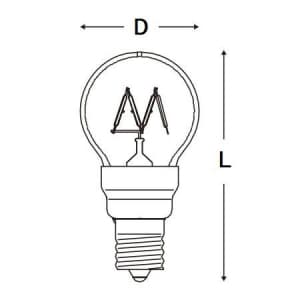 LDG1L-G-E17/8/27/4 (ウシオ)｜直径40mm E17口金｜LED電球｜電材堂【公式】