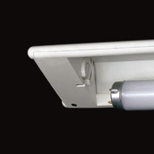 【生産完了品】スタンドライト クランプ式 直管蛍光灯FL20形(昼白色)×1 ブラック 《Zライト》 Z-208B