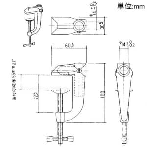 山田照明 【生産完了品】クランプ 差込口2ホール型 縦横取付兼用型 ゼットライト専用 シルバー  Z-A4 画像2