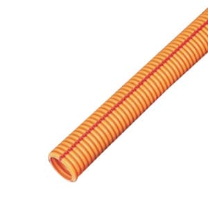 CD管 《ミラフレキCD》 サイズ(内径)22mm コンクリート埋没専用 オレンジ ライン色:赤 MFCD-22R