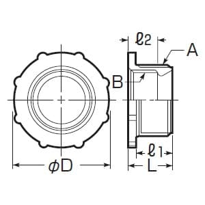 未来工業 異径アダプター 厚鋼用サイズダウン A(おねじ)CTG82(G3)⇔B(めねじ)CTG70(G2 1/2)接続用 黒 異径アダプター 厚鋼用サイズダウン A(おねじ)CTG82(G3)⇔B(めねじ)CTG70(G2 1/2)接続用 黒 MG-82D 画像3