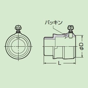 未来工業 ジョイントGPアダプター おねじタイプ 適合管サイズ(厚鋼電線管)104 適合ねじG4 ジョイントGPアダプター おねじタイプ 適合管サイズ(厚鋼電線管)104 適合ねじG4 JANGP-104 画像4