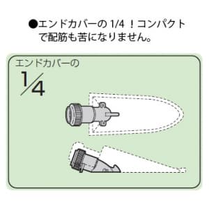 未来工業 【限定特価】F・ころエンド VVFケーブルころがし配線用エンドカバー PF管φ22用 コンパクトタイプ ベージュ F・ころエンド VVFケーブルころがし配線用エンドカバー PF管Φ22用 コンパクトタイプ ベージュ FPE-22FY 画像4