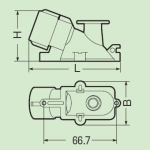 未来工業 F・ころエンド VVFケーブルころがし配線用エンドカバー CD管φ22用 Gタイプ アンカー付 F・ころエンド VVFケーブルころがし配線用エンドカバー CD管Φ22用 Gタイプ アンカー付 CDE-22FGA3 画像3