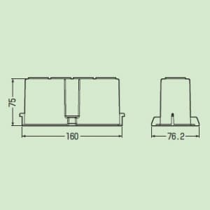 未来工業 通りエンド 適合管(ノックアウト径):PF管22×4(φ30.7mm) 通りエンド 適合管(ノックアウト径):PF管22×4(φ30.7mm) PCPF2 画像3