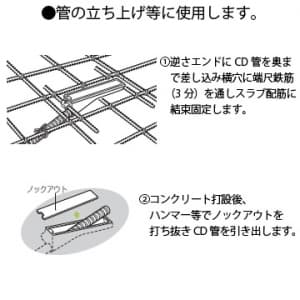 未来工業 逆さエンド CD管φ28用 逆さエンド CD管Φ28用 SNJ-28 画像2