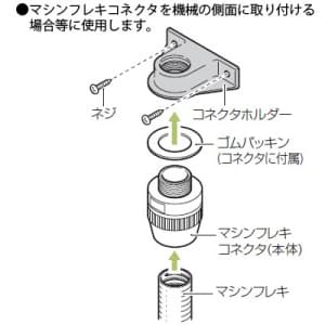 未来工業 【限定特価】コネクタホルダー マシンフレキサイズ22 ネジの呼びG3/4 コネクタホルダー マシンフレキサイズ22 ネジの呼びG3/4 KH-22 画像2