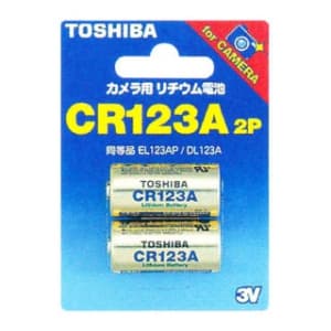 東芝 カメラ用リチウム電池 3V 30mA 1400mAh 2個入 CR123AG2P