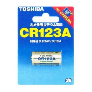 東芝 カメラ用リチウム電池 3V 30mA 1400mAh 1個入 カメラ用リチウム電池 3V 30mA 1400mAh 1個入 CR123AG