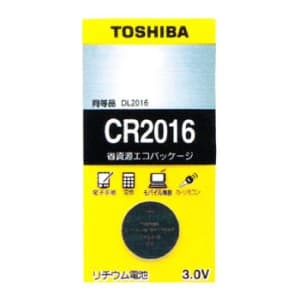 東芝 【限定特価】コイン形リチウム電池 3V 0.1mA 90mAh エコパッケージ 1個入 CR2016EC