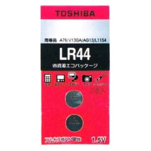 東芝 アルカリボタン電池 0.12mA 105mAh エコパッケージ 2個入 LR44EC2P