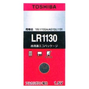 東芝 アルカリボタン電池 0.10mA 40mAh エコパッケージ 1個入 LR1130EC