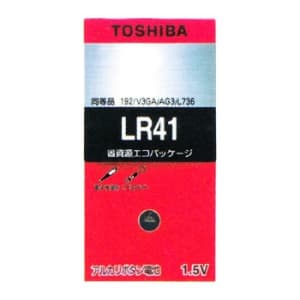 東芝 アルカリボタン電池 0.07mA 25mAh エコパッケージ 1個入 LR41EC