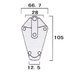 フジ矢 ペンチホルダー 斜ニッパ差しS サイズ:105×66.7×28×12.5mm ペンチホルダー 斜ニッパ差しS サイズ:105×66.7×28×12.5mm LP-NS 画像3